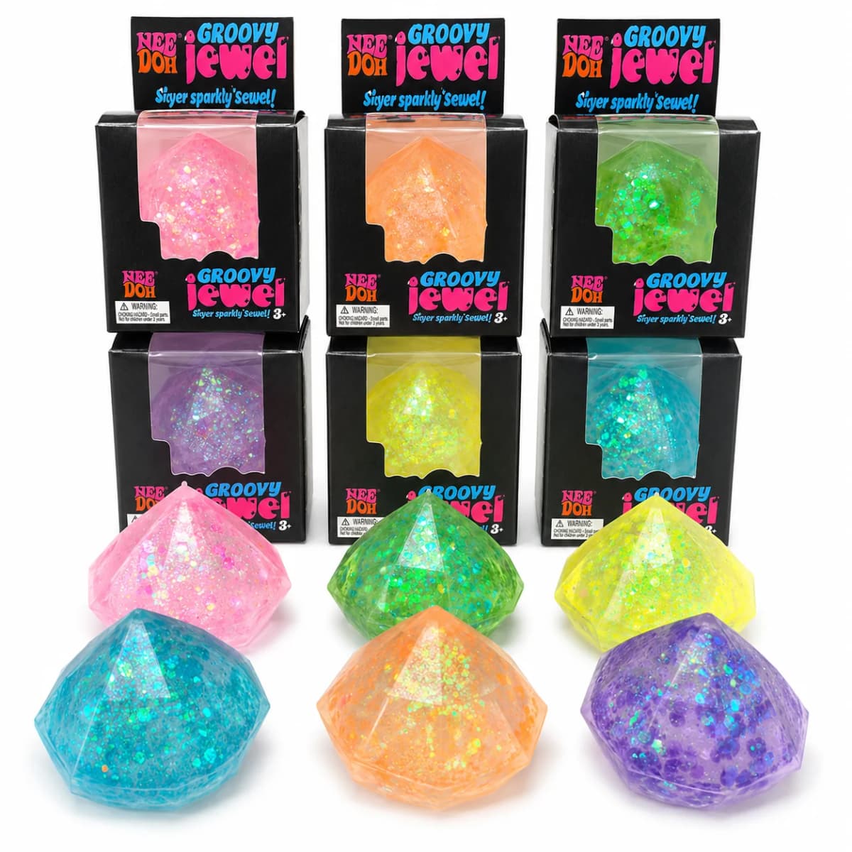 Needoh Diamond Gemstone Slow-Rebound Squeezing Toy, A Stress-Relieving Toy Designed to Help Adults Alleviate Anxiety