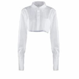 Women Long Sleeve Korean K-POP Shirt 2021 Spring Fashion Ladies Club Street Sexy Short White Top Blouse