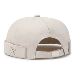 Vintage Men's Summer Cotton Brimless Skullies Cap Solid Color Street Portable Docker Hats Multipurpose Beanie Hat Hip Hop Hats