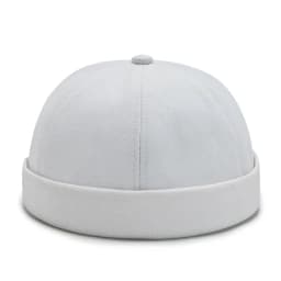 Vintage Men's Summer Cotton Brimless Skullies Cap Solid Color Street Portable Docker Hats Multipurpose Beanie Hat Hip Hop Hats