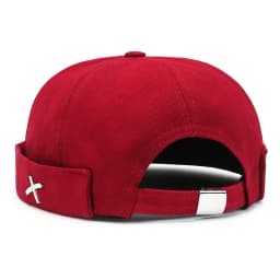 Vintage Men's Summer Cotton Brimless Skullies Cap Solid Color Street Portable Docker Hats Multipurpose Beanie Hat Hip Hop Hats