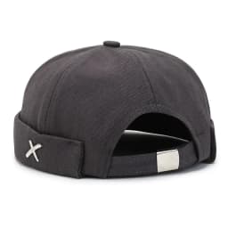 Vintage Men's Summer Cotton Brimless Skullies Cap Solid Color Street Portable Docker Hats Multipurpose Beanie Hat Hip Hop Hats