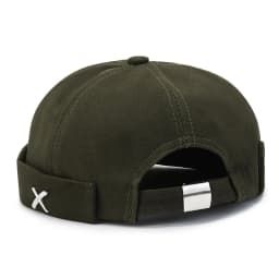 Vintage Men's Summer Cotton Brimless Skullies Cap Solid Color Street Portable Docker Hats Multipurpose Beanie Hat Hip Hop Hats