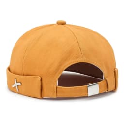 Vintage Men's Summer Cotton Brimless Skullies Cap Solid Color Street Portable Docker Hats Multipurpose Beanie Hat Hip Hop Hats