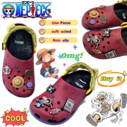 New One Piece Luffy Roronoa Zoro high-fashion cartoon sandals, creative unisex versatile soft-soled non-slip breathable slippers
