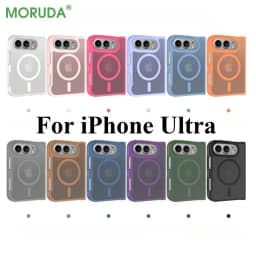 Slim Matte Translucent For Magsafe Case For iPhone Duo duo DUO Fold Wireless Charging Shockproof Back Front PC Hard Cover