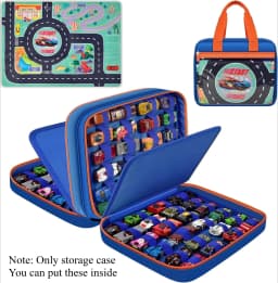 Toy Car Storage Case Compatible with Hot Wheels for Matchbox for LEGO for AZEN for JOYIN for Tub Works Cars Toy Car Organizer Ho