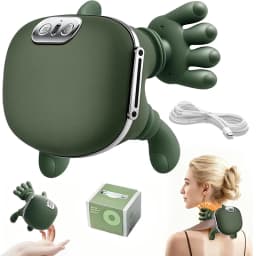 Bionic Finger Neck Shoulder Massager Wireless Neck Cervical Trapezius 4D Kneading Body Back Hand Massage Shawl Brushless Motor