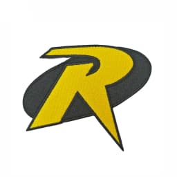 Movie ROBIN R Embroidered Yellow Cool Mini Patches Front Iron on Clothing for Motorcycle Bikers Jackets Vests Jeans Decoration