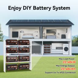 Humsienk 24V 100Ah LiFePO4 Battery 15000 Cycle 100A BMS UP 2560W For RV, Camper, Solar, Marine, Off-Grid,2-year warranty,UL 1973