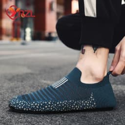 YRZL Mesh Loafers Mens Driving Moccasins High Quality Flats Male Walking Shoes Breathable Mesh Casual Loafers Summer Mens Shoes