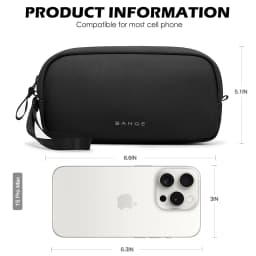 BANGE Travel Organizer Bag Power Bank Mini Pouch Electronics Gadgets Accessorie Case for USB Cable Cords,Hard Drives Storage Bag