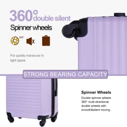 Travehouse Hardshell Carry On Luggage Airline Approved 20", Small Suitcase With Spinner Wheels