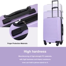 Travehouse Hardshell Carry On Luggage Airline Approved 20", Small Suitcase With Spinner Wheels