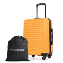 Travehouse Hardshell Carry On Luggage Airline Approved 20", Small Suitcase With Spinner Wheels
