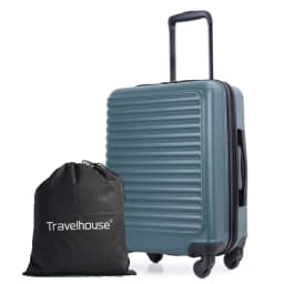 Travehouse Hardshell Carry On Luggage Airline Approved 20", Small Suitcase With Spinner Wheels