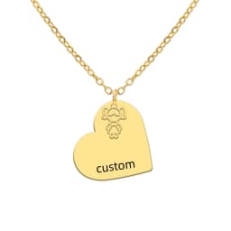 Jeshayuan New Trend Boy Girl Engraved Custom Name Necklace For Kids Stainless Steel Box Chain Necklaces Family Jewelry Gift