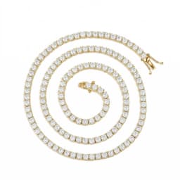 D VVS1 Moissanite Tennis Necklace 100% 925 Sterling Silver 2-6mm with GRA Necklaces for Women Man Wedding Jewelry Fashion Gift