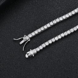 D VVS1 Moissanite Tennis Necklace 100% 925 Sterling Silver 2-6mm with GRA Necklaces for Women Man Wedding Jewelry Fashion Gift