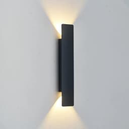 Outdoor Waterproof Wall Lamps Strip Aluminum Wall Lights 18W LED Black Wall Lamp Bedroom Exterior Outdoor Lighting Fixtures