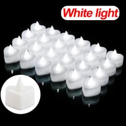 LED Flameless Candle Lights Battery Operated Tealights Heart Shaped Flashing Candles Birthday Wedding Party Romantic Decoration