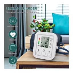 Blood Pressure Monitor Upper Arm Automatic BP Cuff Machine with LED Display for Home Use Health Care