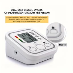 Blood Pressure Monitor Upper Arm Automatic BP Cuff Machine with LED Display for Home Use Health Care