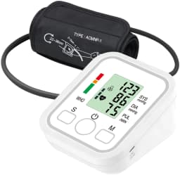Blood Pressure Monitor Upper Arm Automatic BP Cuff Machine with LED Display for Home Use Health Care