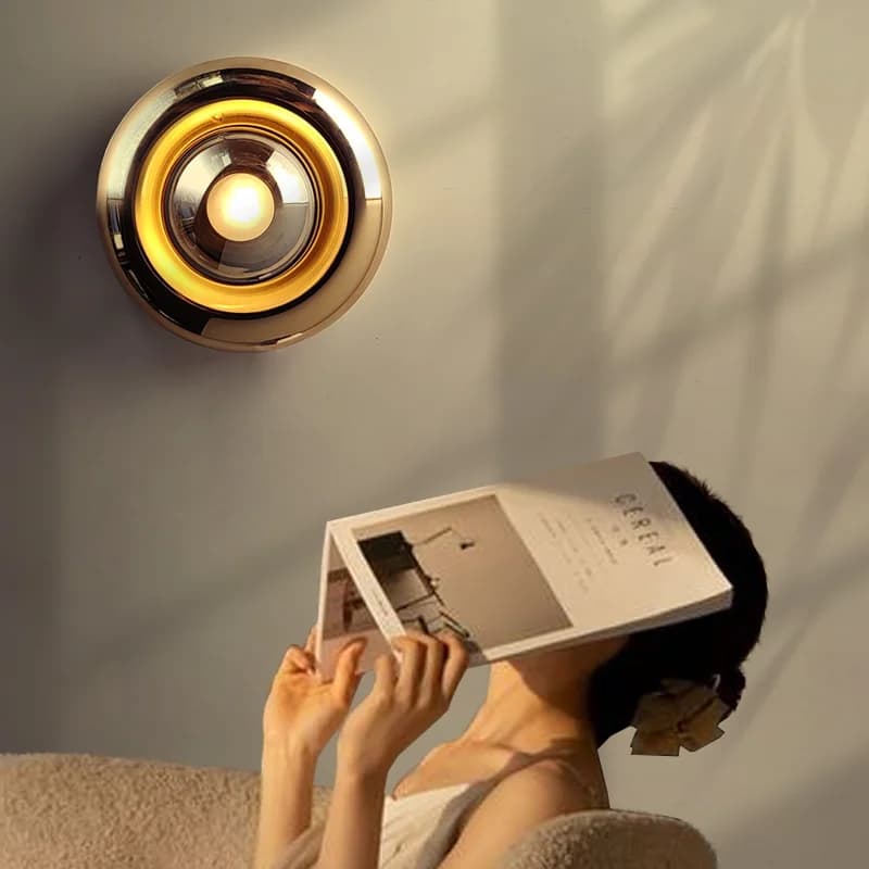 Caren Lighting Futurism Wall Sconces Lighting Design Glass Electroplating LED Bauhaus Contemporary Modern Cozy Light Fixture