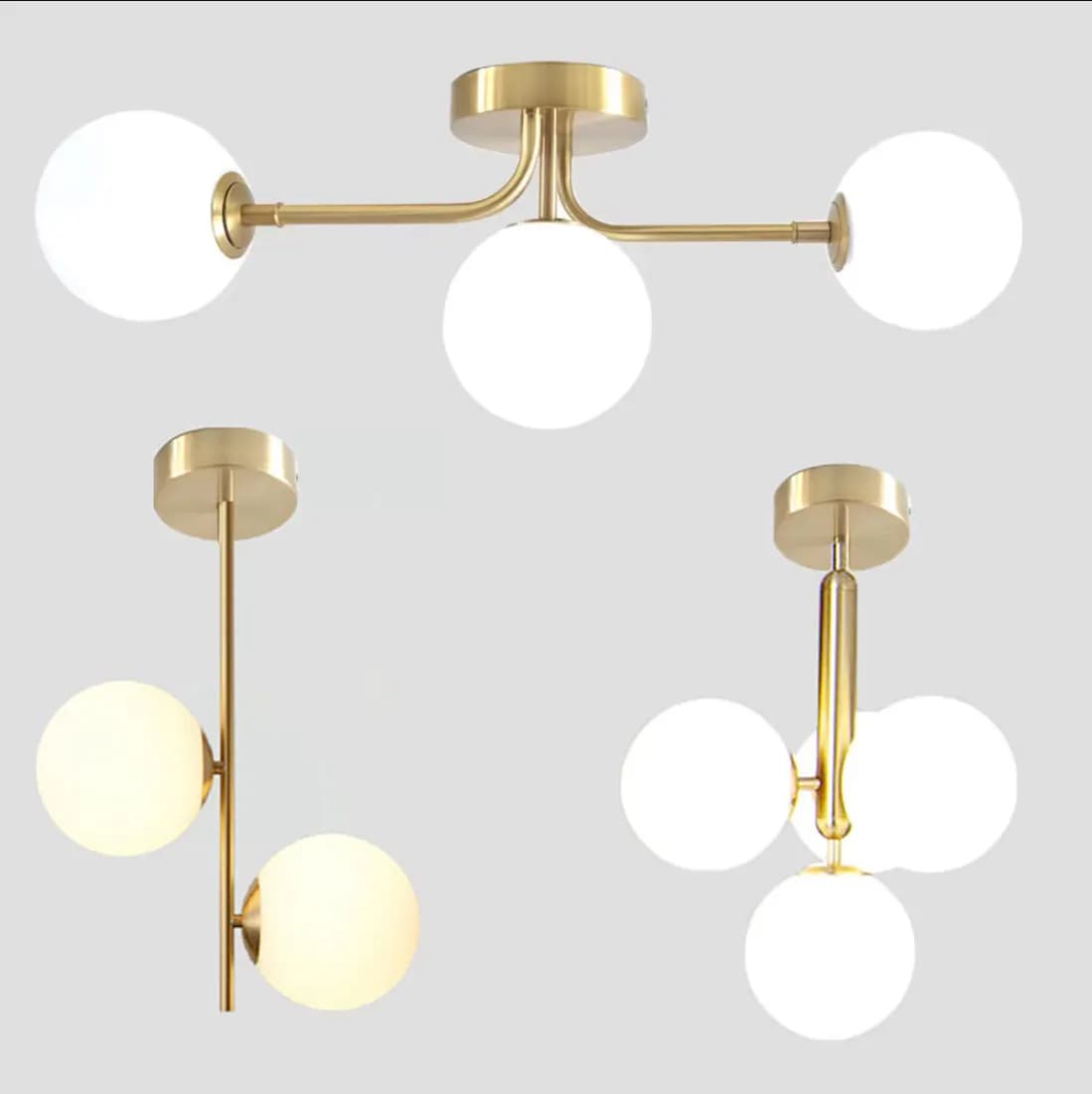 TINLAIBOR Simplicity Acrylic White Ball Ceiling Light G9 Bulbs Aisle Corridor Porch Bedroom Cloakroom Art Ceiling Lamp