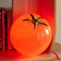 Red Resin Tomato Table Lamp Lovely Home Decoration Atmosphere Lighting Fixtures 3 Changeable EU AU US Plug