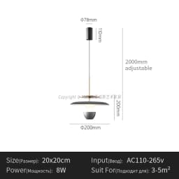 Menvix New Lamp LED Pendant Light Fixtures Colourful Ceiling Fixture Hanging Chandelier Kitchen Island Dining Room Bedroom Hall