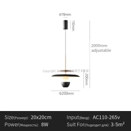 Menvix New Lamp LED Pendant Light Fixtures Colourful Ceiling Fixture Hanging Chandelier Kitchen Island Dining Room Bedroom Hall