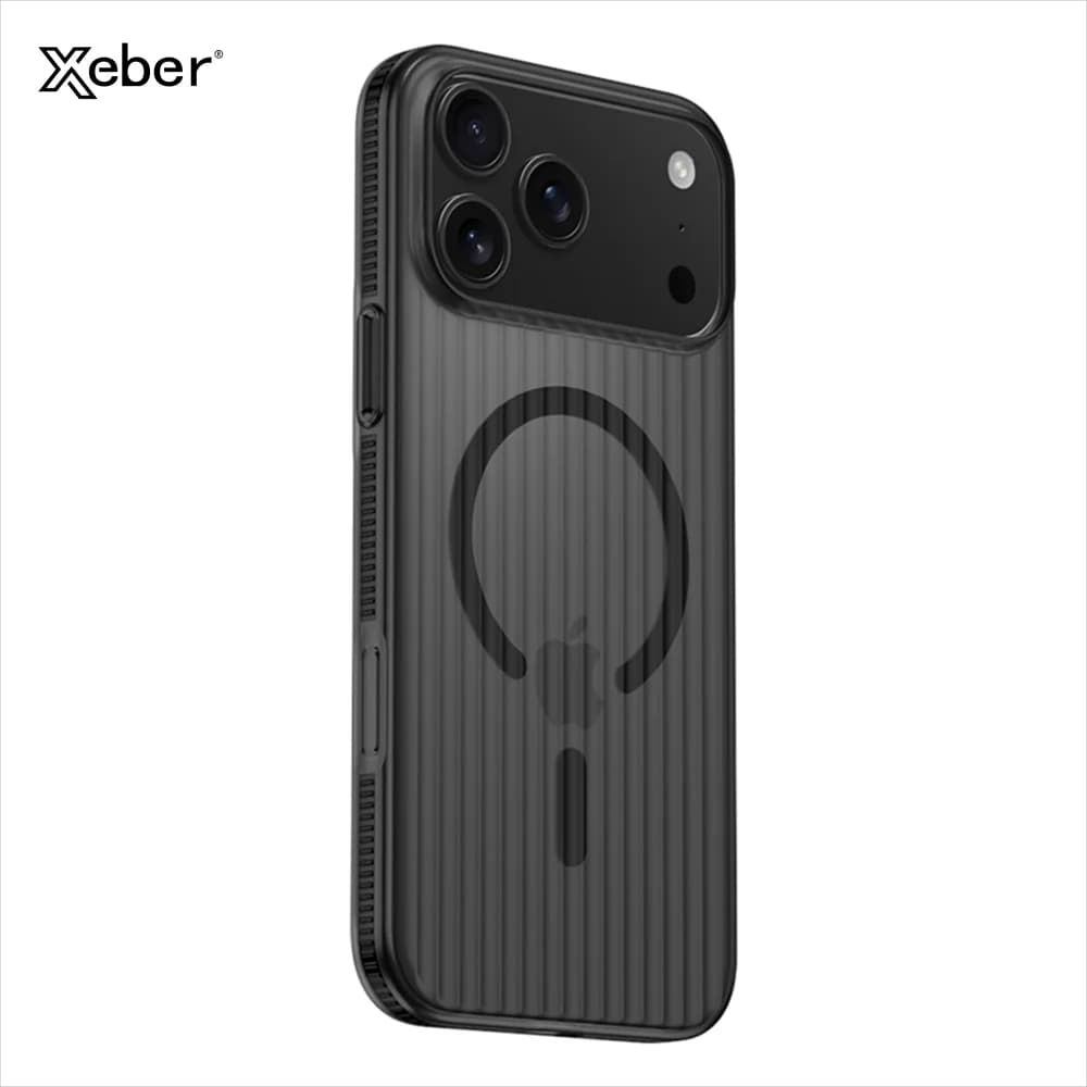 Corrugated Pattern For Magsafe Magnetic Wireless Charge Case For iPhone 17 16 15 14 13 12 Pro Max Plus Bumper Hard Matte Cover