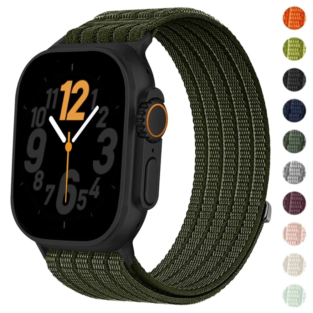 Woven Nylon Strap for Apple Watch Band Ultra 3 2 49mm 45mm 42mm Bracelet Iwatch Series 11 10 9 8 7 6 SE 5 4 38 46 41mm 44mm 40mm