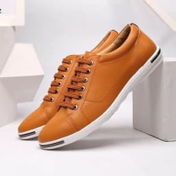 Fashion Men's Leather Shoes 2026 Plus Size 48 Men Leather Shoes Simple Designer Men's Shoes Breathable Classic Lace-up Sneakers