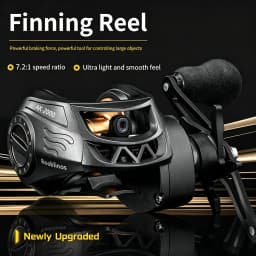 Rooblinos AK Series,7.2:1 Gear Ratio,2+1 Ball Bearing,18LB Max Drag,Baitcasting Reel,For Freshwater Saltwater
