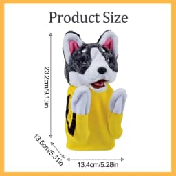 Kid Kung Fu Animal Toy Husky Glove Doll Game Plush Toy Boxer Hand Puppet Dog Action Interactive Toys Party Social Game