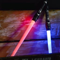 Colorful Glowing Sword Toys Laser Sword Lightsaber Red and Blue Double Saber Telescopic Music Cosplay Cool Flashing Children Toy