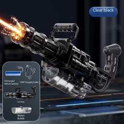 Children Simulated Firing Electric Water Gun Toy Gatling Automatic Continuous Shooting Water Pistol Summer Outdoor Toys for Kids
