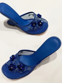 2026 New Women Mules Sandals Mesh Hollow Out Thick Sole Wedge Heels Summer Slip on Open Toe Casual Female Slippers