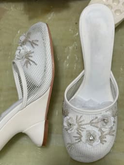 2026 New Women Mules Sandals Mesh Hollow Out Thick Sole Wedge Heels Summer Slip on Open Toe Casual Female Slippers