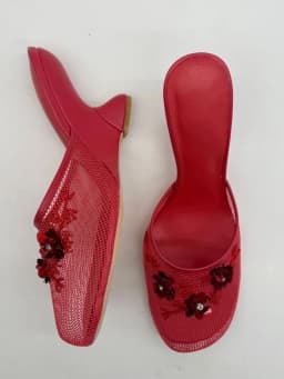 2026 New Women Mules Sandals Mesh Hollow Out Thick Sole Wedge Heels Summer Slip on Open Toe Casual Female Slippers