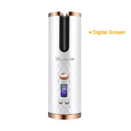 Wireless Electric Hair Curler Portable Travel Home Use 6 Timing 6 Temp. LED Cordless Automatic Hair Curler for Curls or Waves