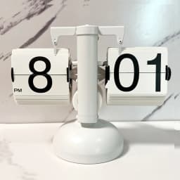 Modern Automatic Page Turning Flip Clock for Home Office Decor Technological Sense Table Clock