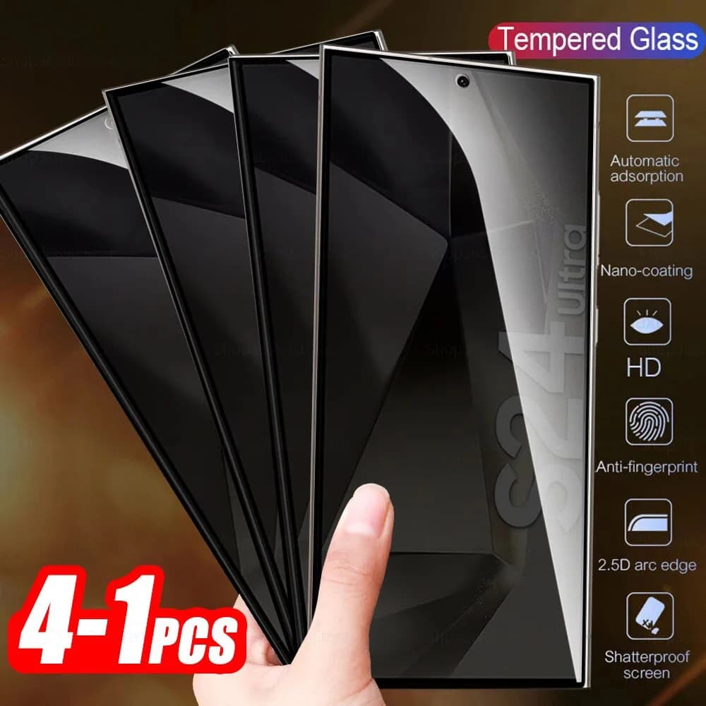 Privacy Screen Protector For Samsung Galaxy S24 Ultra S26 S25 S23 FE S22 Plus S21 S20 FE Note 10 Lite 20 Anti-Spy Tempered Glass