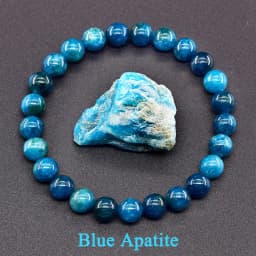 Original Reiki Blue Apatite Beads Bracelet Men Women Natural Lapis Lazuli Amethyst Yellow Tiger Eye Stone Beads Bracelet Jewelry