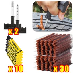 Commercial Grade Tubeless Tyre Puncture Repair Tools Rubber Strips Glue for Car Truck Motorbike Fleet Maintenance