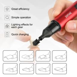 DSPIAE ES-A Reciprocating Sander Electric Grinding Pen with Sanding Heads Sandpaper for Gunpla Plastic Model Hobby DIY Pro Tools