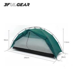 3F UL TAICHI 1 Person No-See-Um 3 Season/4 Season Camping 15D Silicon Coated Tent